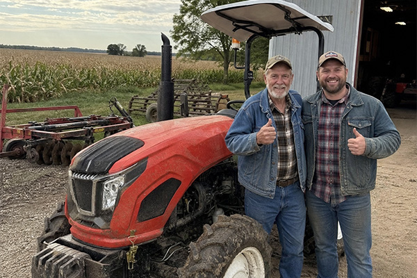 Customer with Waylong tractor
